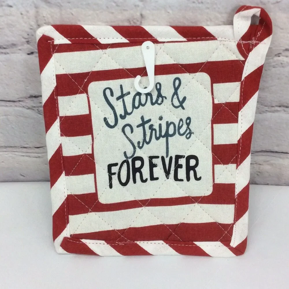 🇺🇸Patriotic 🇺🇸3 Pc. Kitchen Set 4th Of July Dish Towel Pot Holder Oven Mitt